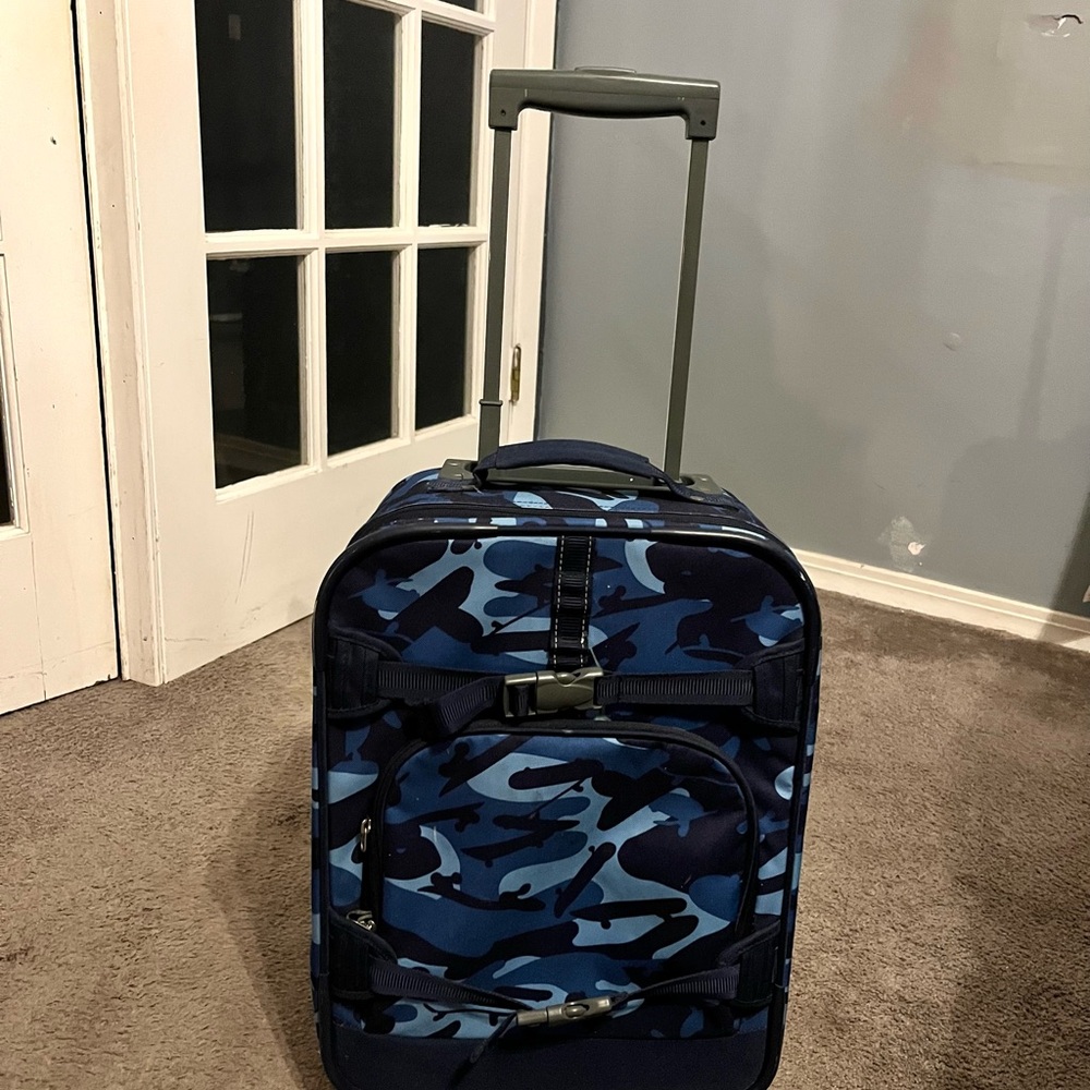 Pottery Barn Kids luggage and lunch box